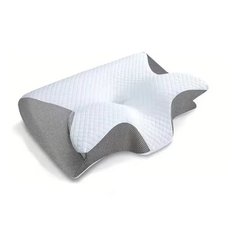 FlexiPulse™ Butterfly Memory Foam Neck Pillow – Orthopedic Cervical Sleep Support