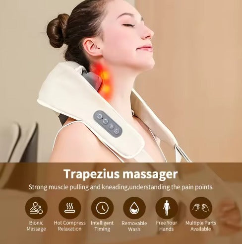 FlexiPulse™ Neck & Shoulder Therapy Massager – Relieve Tension Instantly
