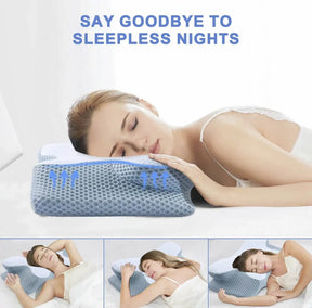 FlexiPulse™ Butterfly Memory Foam Neck Pillow – Orthopedic Cervical Sleep Support